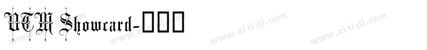 UTM Showcard字体转换